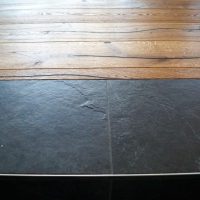 Granit und Holzboden